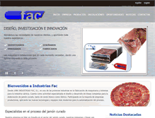 Tablet Screenshot of industriasfac.com